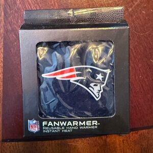 NFL New England Patriots Football Fanwarmer Reusable Hand Warmer